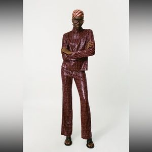 FULL SET - Geometric Full-Sequin Two-Piece
